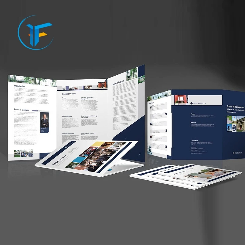 unique perfume brochure printing customized accordion fold brochure printing