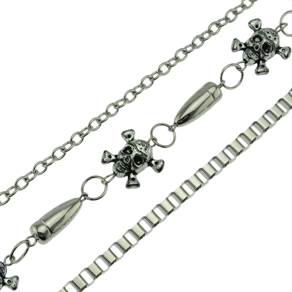 New Custom Gothic Rock Hip Hop Punk Trousers Belt Wallet Key Chain Pant Jean Chain