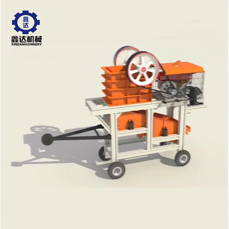 Дробление бетона цементный блок гранит Большая дробилка Строительная портативная