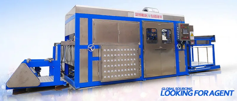 blister plastic automatic clamshell Vacuum thermoforming machine on sale