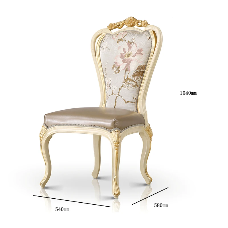 China formal elegant wood hand carving dining table classical luxury dinning table set 8 chairs dining room furniture