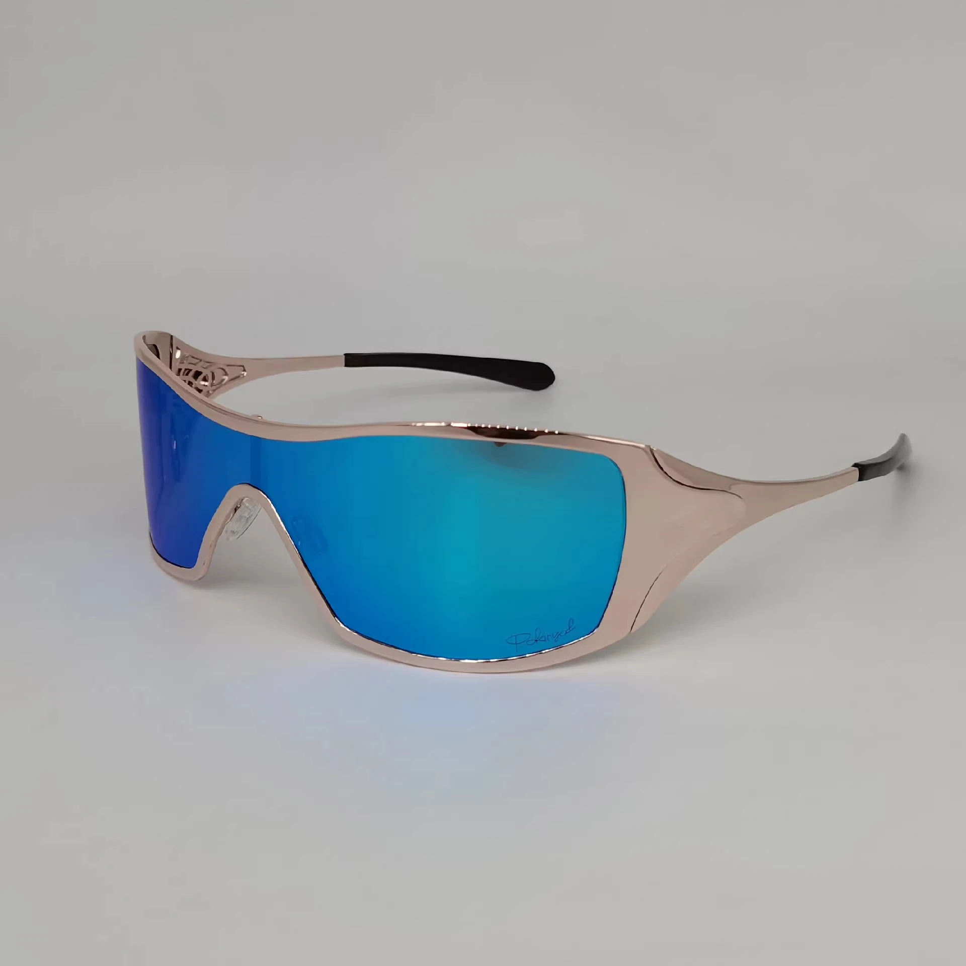 Custom Men Women Outdoor Sports Cycling Sunglasses X Metal Dart Mirror Lens Windproof Fishing Running Sunglasses