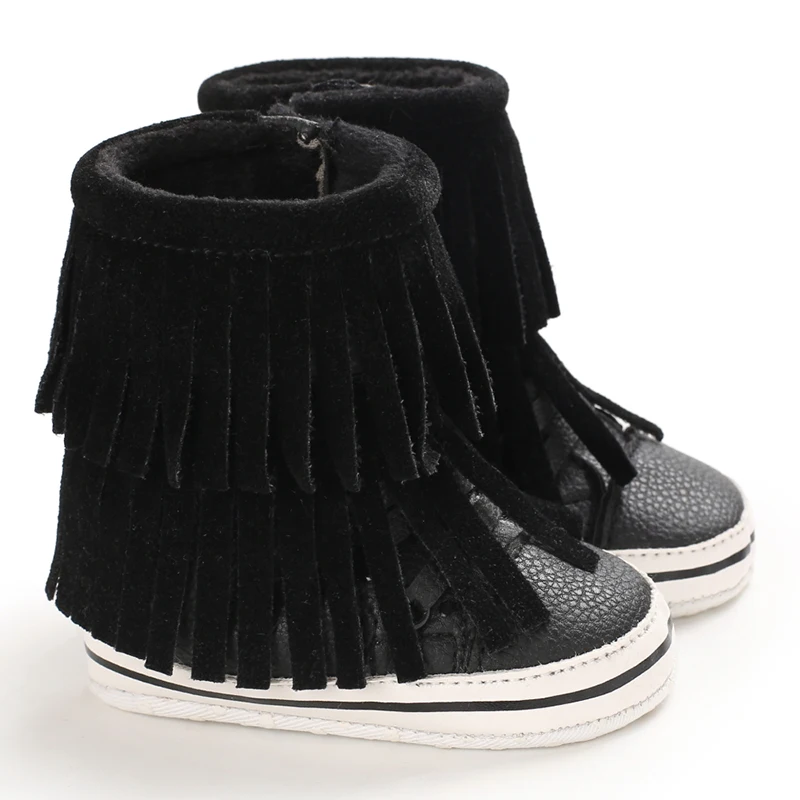 Winter versatile cotton fabric design with high top and thick soft sole, fashionable baby boots for women
