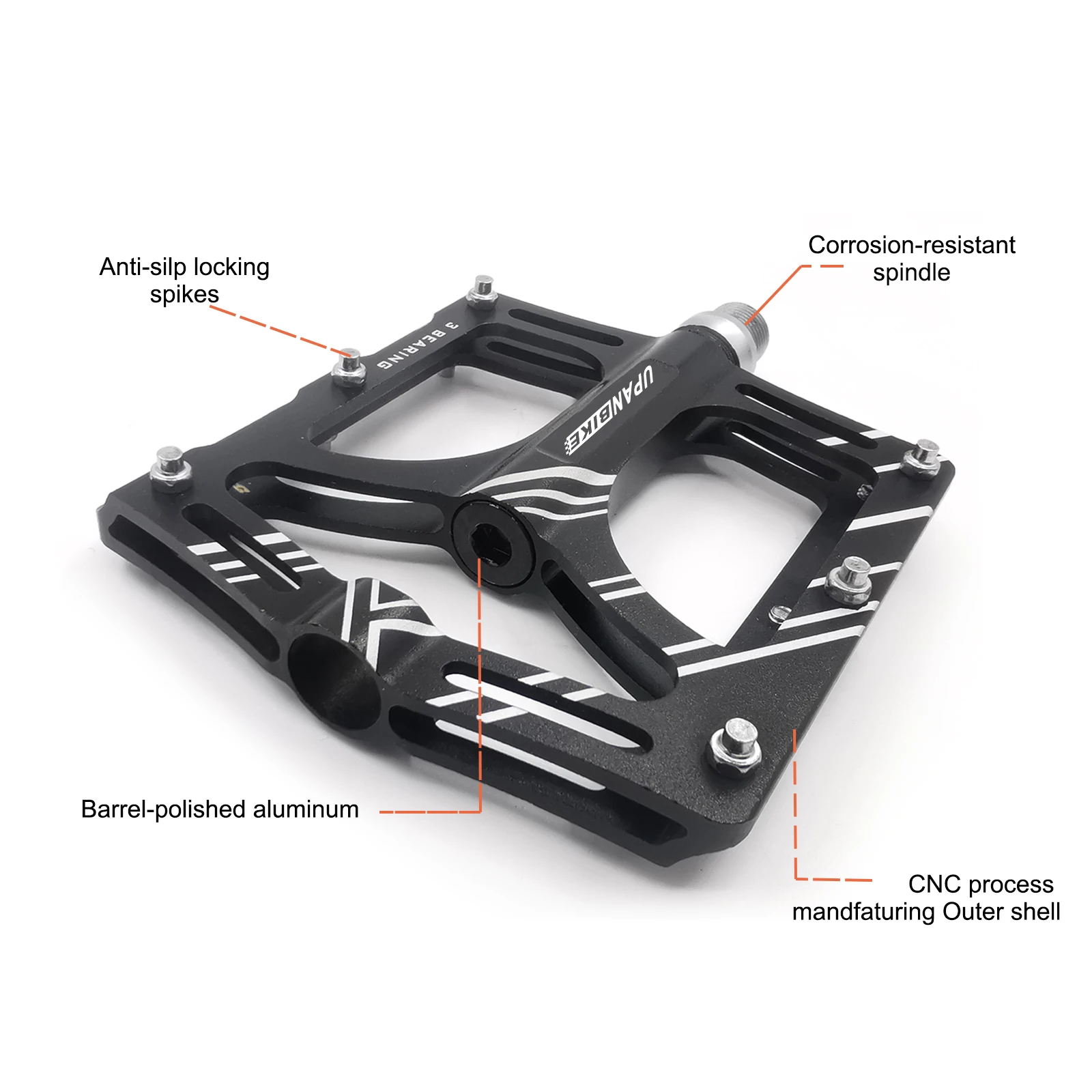 Factory Customized Aluminum Alloy CNC Platform Large Size MTB Bicycle Pedal Sealed Bearings Mountain Bike Pedals