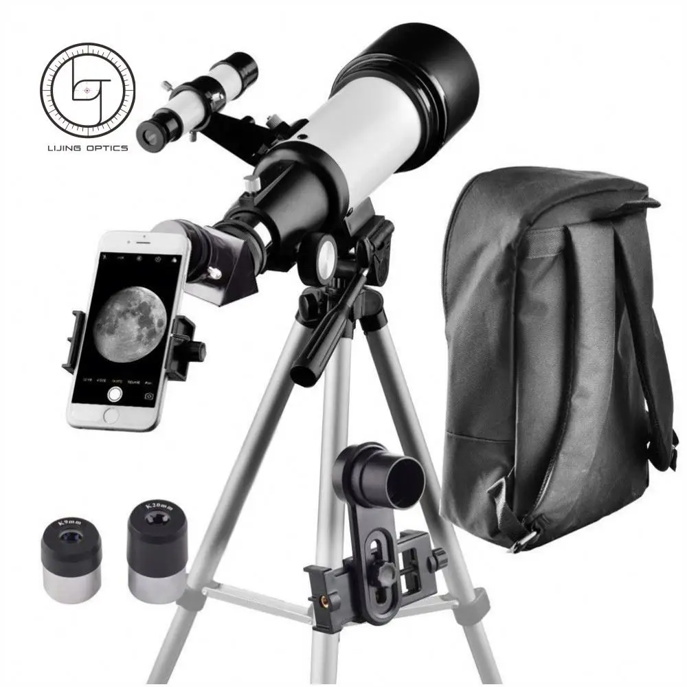 Astronomical Telescope and Beginners Travel Scope 70mm Apeture 400mm AZ Mount telescope with tripod telescopio astronomico