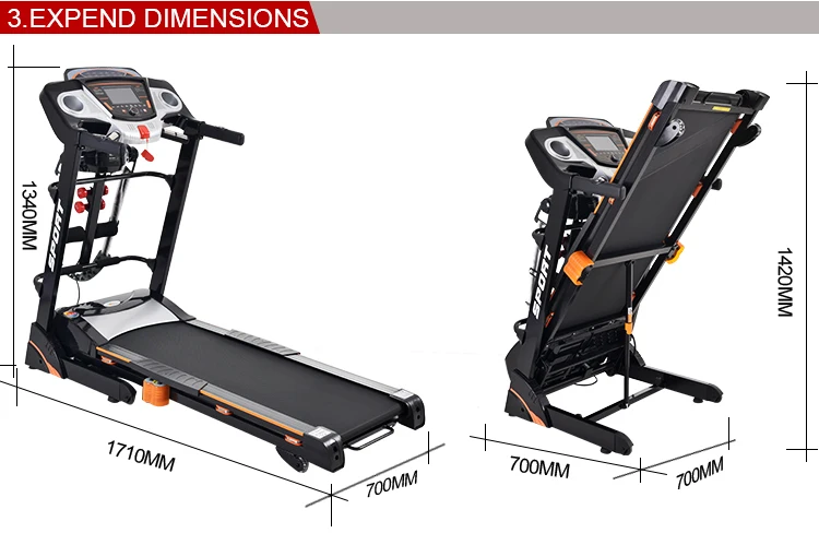 lijiujia Electric 2.0hp Motor Power Luxury Multi Functional Treadmill Simple Super Quiet Folding Home Use Gym Running Machine