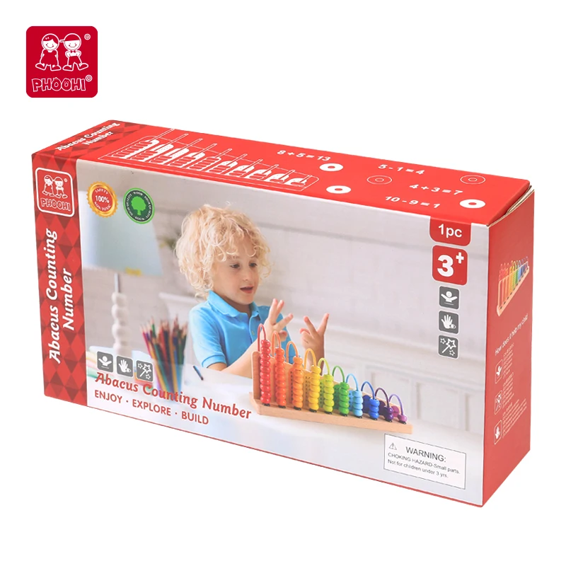 kids wooden toys educational wooden abacus toy fun and Interactive counting numbers tool for preschool kids