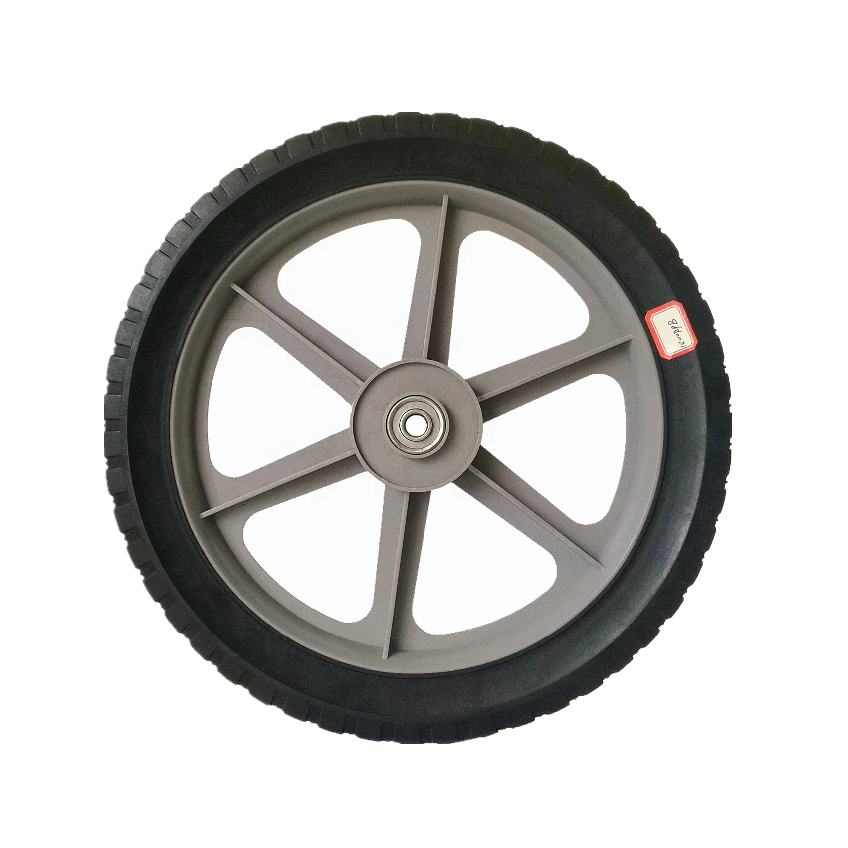 14 inch solid rubber tires with rims