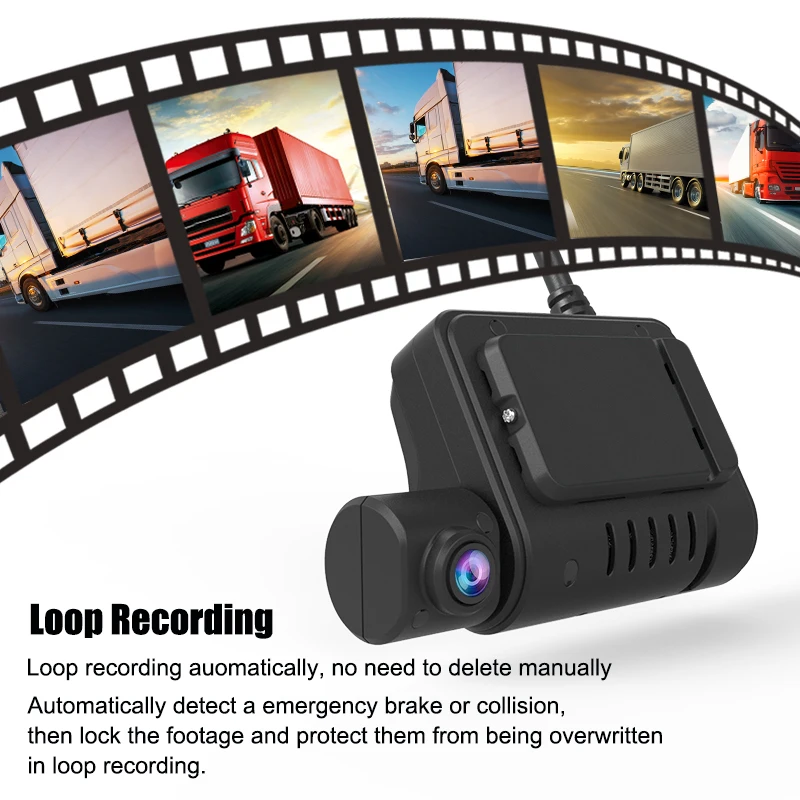 4 Camera 1080P Full HD Front Dashcam School Bus Truck Black Box Car Dash Camera