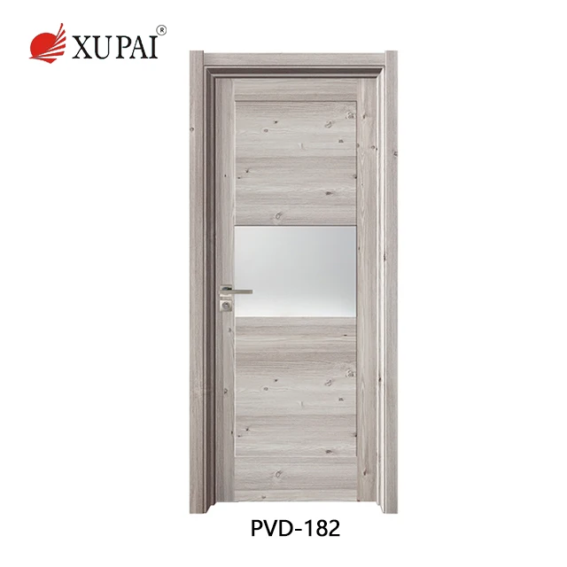 
Construction bathroom interior plastic pvc door 
