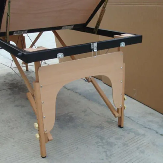 GESS Folding Wood Full body Beauty Thai Milking Massage Table De Massage Bed Table Portable 2 Massage Table Spa Bed