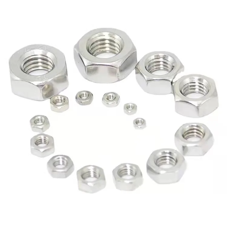 M1.4-M20 Standard Left Hand Thread Hexagon Steel Bolt DIN 934 Hex Nuts
