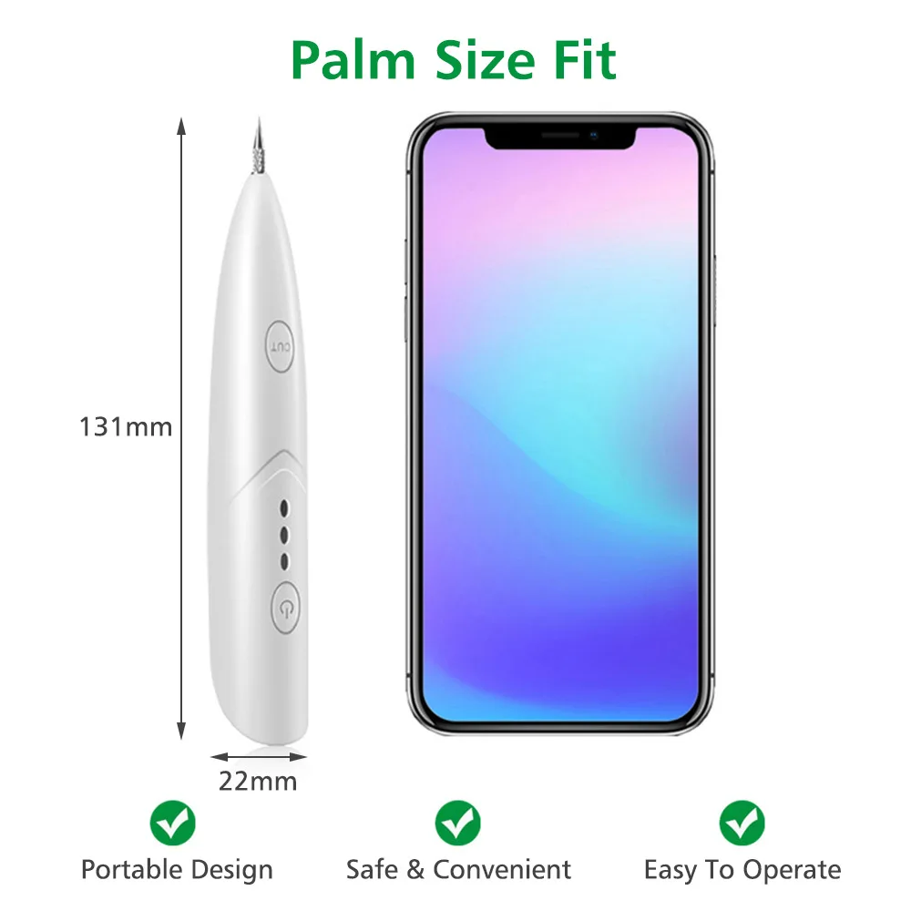 Professional Plasma Pen Skin Tag Remover Mole Tattoo Warts Black Dots Papilloma Spot Face Blemish Freckle Removal