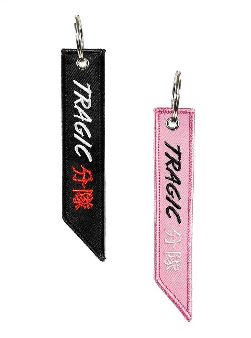 Motorcycle Keychain for Driver Woven Key Chain for Men Gifts and Cars Embroidery Keyring Jet Tag