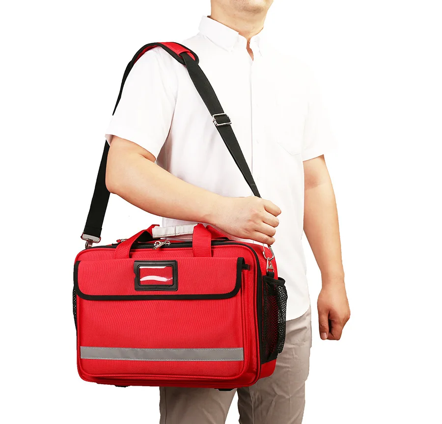 Travel Medical Supplies Cosmetic First Aid Organizer Insulated Medicine Bag Convenient Safety Kit Suit for Family