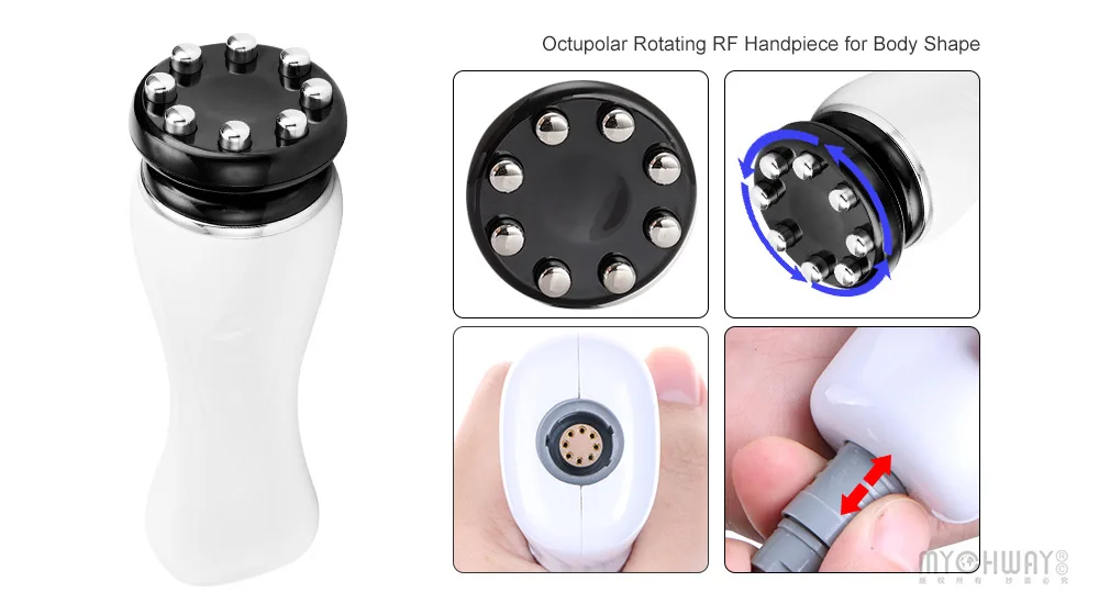 Professional Radio Frequency 360 Degree Rotating RF Head Body Massage Rf Facial Lifting Beauty Machine