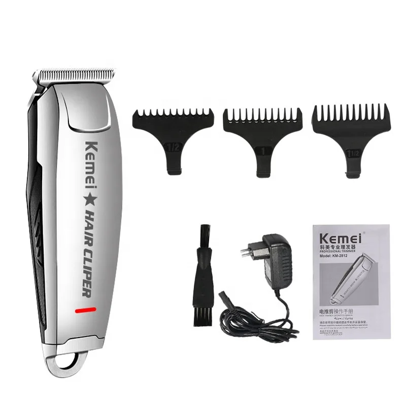 Kemei-2812 HairTrimmer 0mm Electric Hair Trimmer Professional Haircut Shaver Carving Hair Beard Trimmer Machine Styling Tools