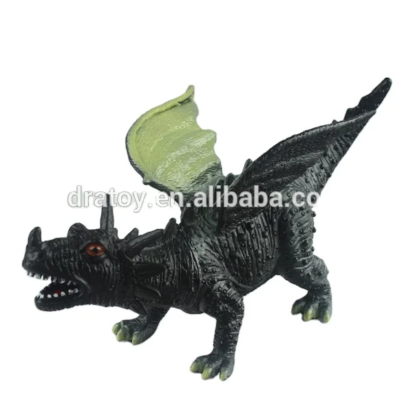 Wholesale High Quality Funny Monster Dinosaur Toys Exquisite Realistic 3D PVC Plastic Fly Dragon Figurines Decorations