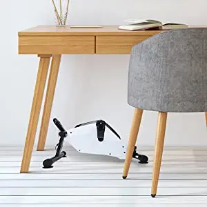 Under Desk Bike Pedal Exerciser - Foot Exercise Cycle for Sitting with LCD Display - Mini Stationary Peddler
