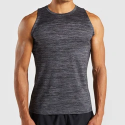 Athletic Wear Solid Color Nylon  Fabric Breathabletight Movement Tank Top Wholesale From China