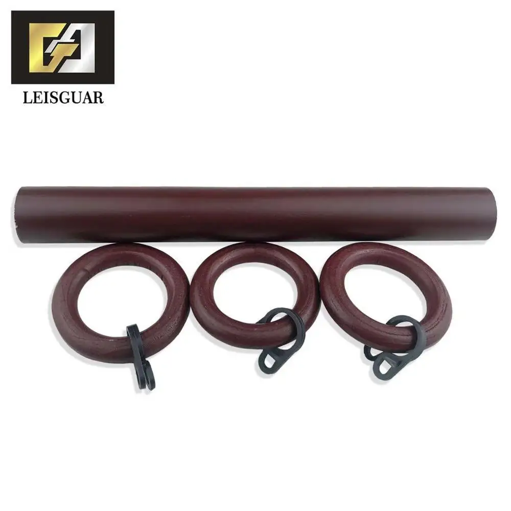 Wholesale  Round Pole Home Decoration Modern Wooden  Curtain Rod