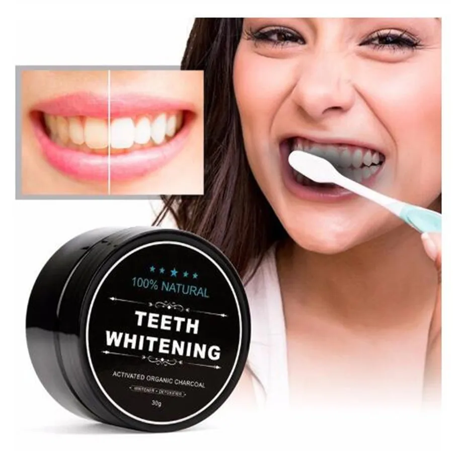 Bamboo Charcoal Teeth Whitening Set Toothpaste Strong Formula Whitening Tooth Powder Oral Hygiene Cleaning 30g OEM