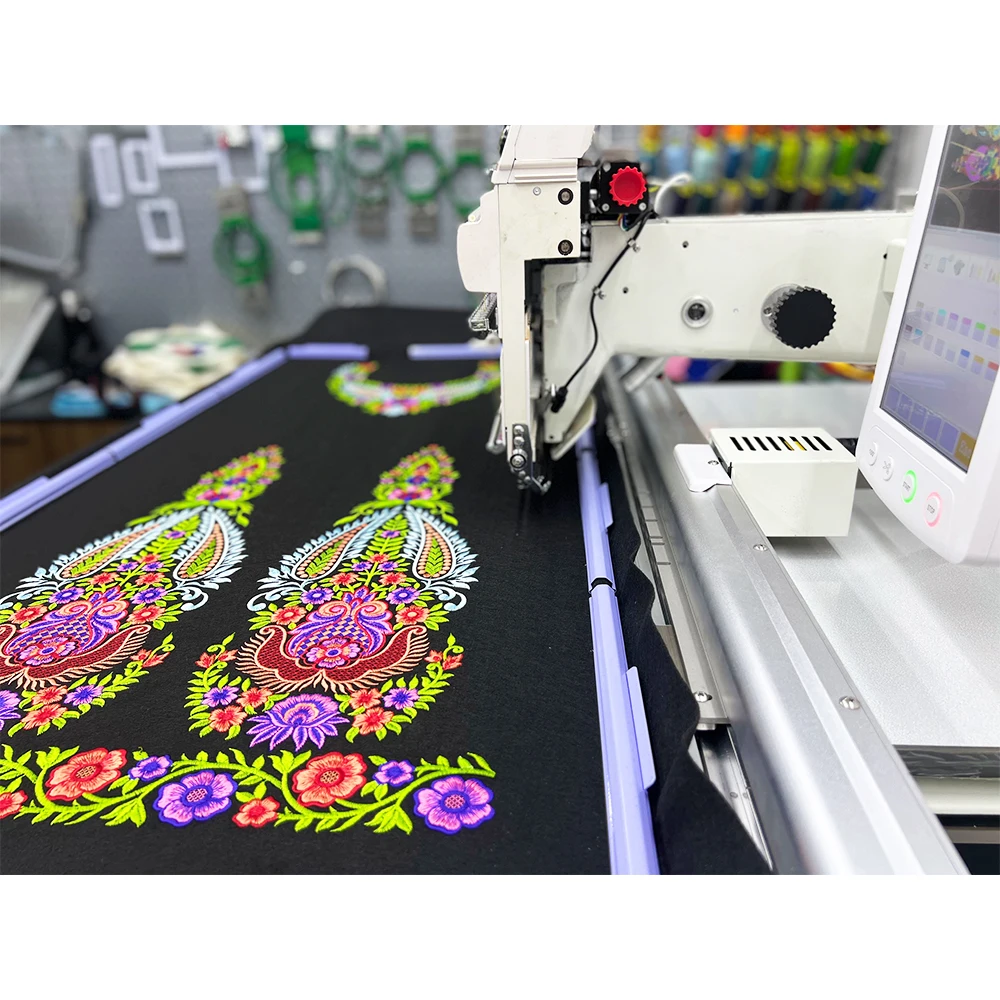 HONPO Manufacturer 1200*500mm computer embroidery machine with factory price