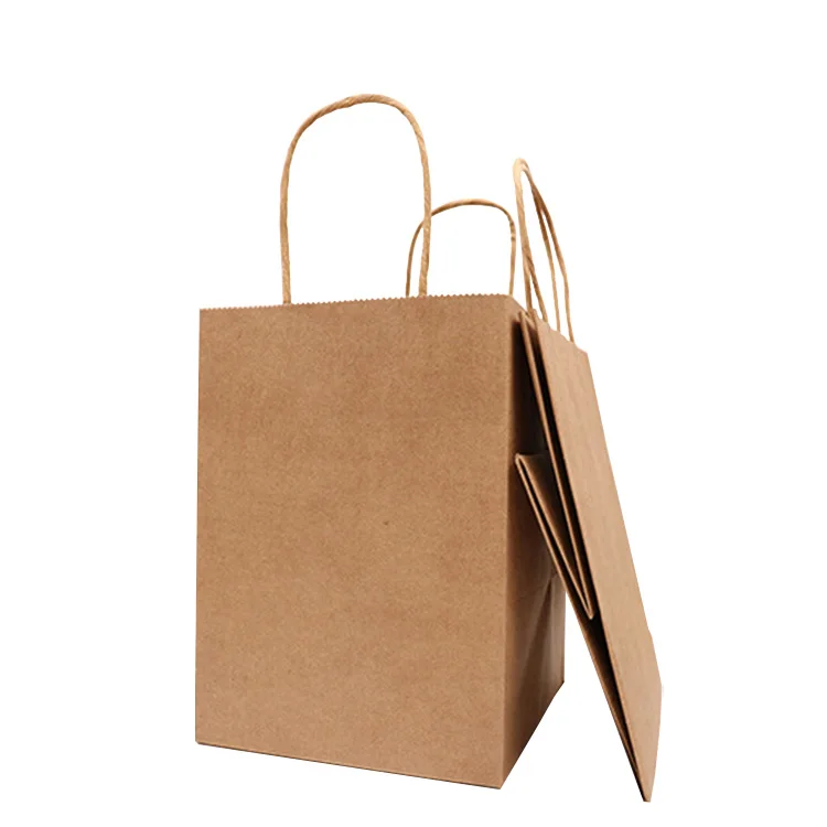 
Wholesale custom logo paper bag brown high quality cheaper bag kraft paper 