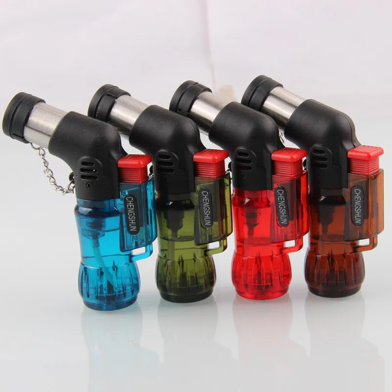 2023 Brand New Luxury Metal Silver Cigar Lighter Butane Zinc Alloy Cigar Lighter