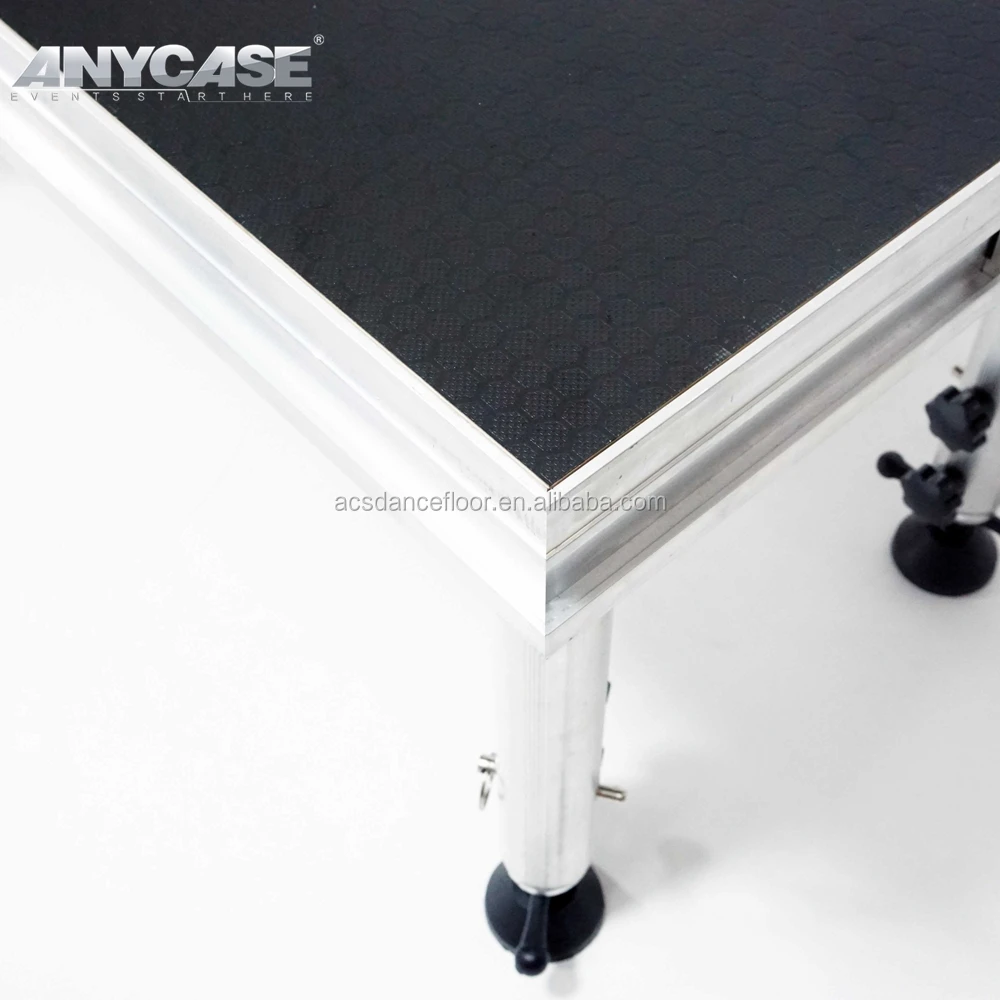 ACS Concert Stage Podium Aluminum Truss Stage Platform With Adjustable Aluminum Stage Legs