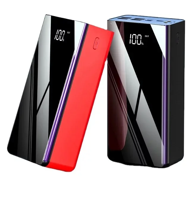  OEM logo 50000mAh Powerbank Larger Capacity Power Bank Portable Banks Super Charger with Dual LED