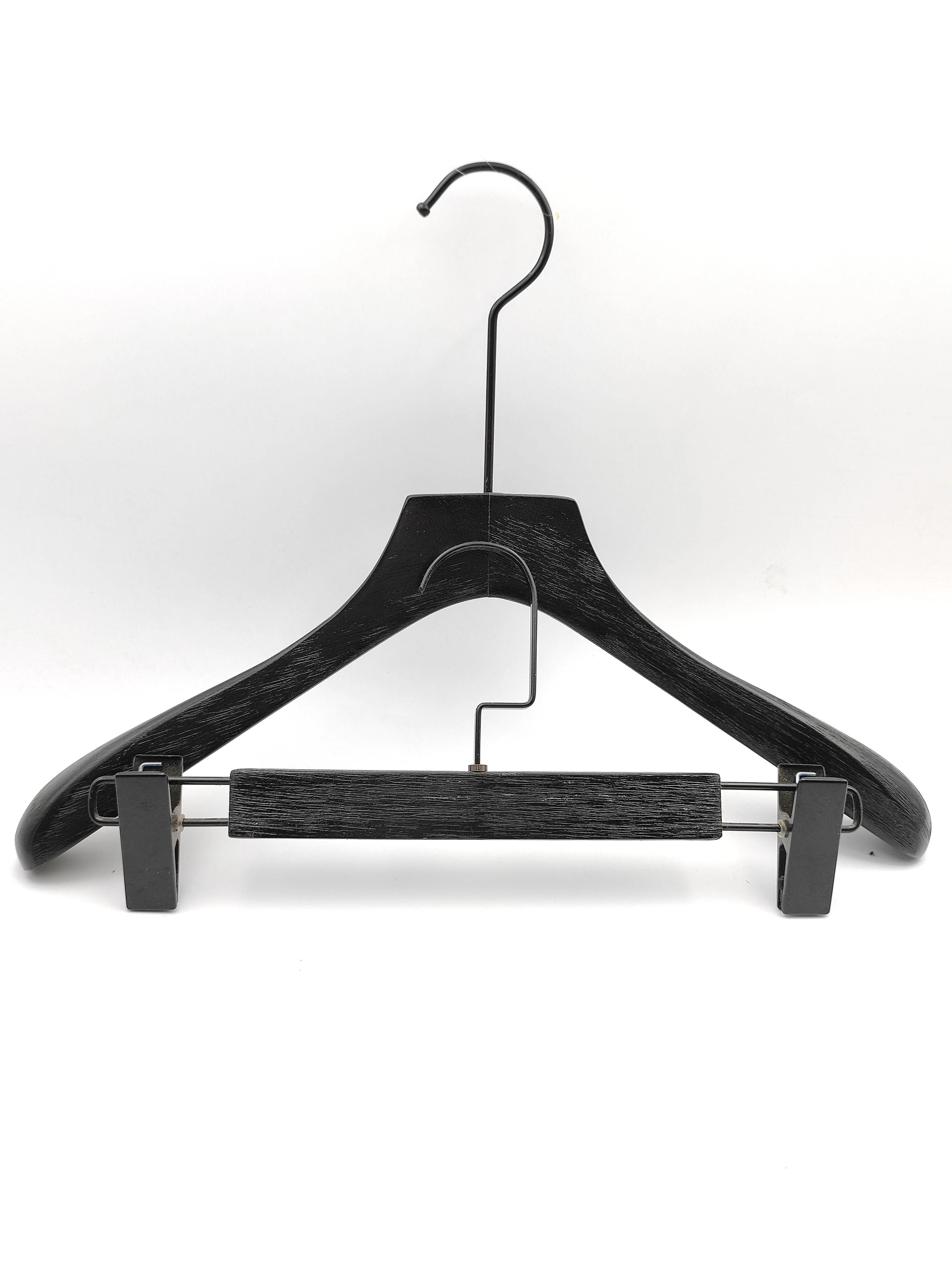 Custom logo multi-color high quality standard eco-friendly cheap clothes jacket shirt wooden hanger