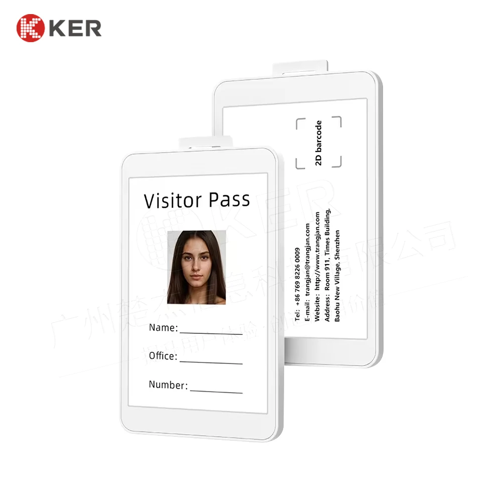 Electronic work badge nfc electronic label e-ink paper display smart card office electronic employee badge no battery