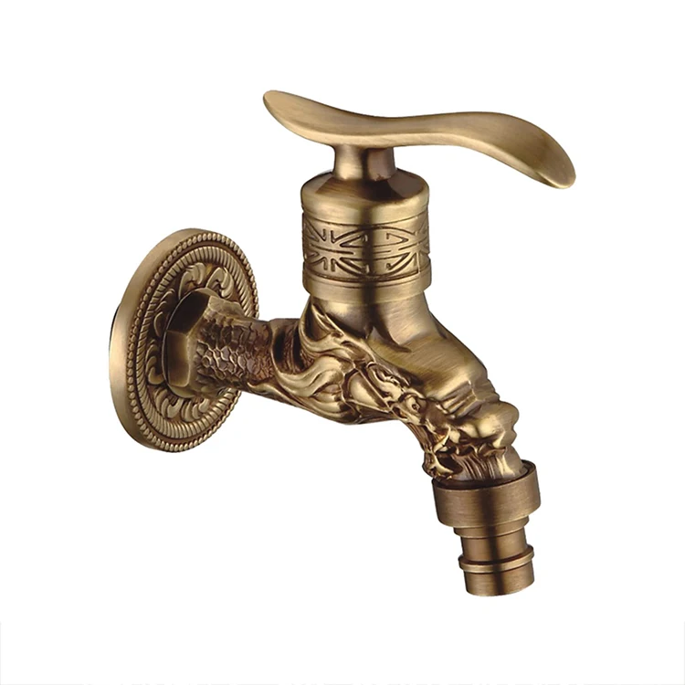 Good price brass decorative garden tap washing machine water mixer tap Bibcock