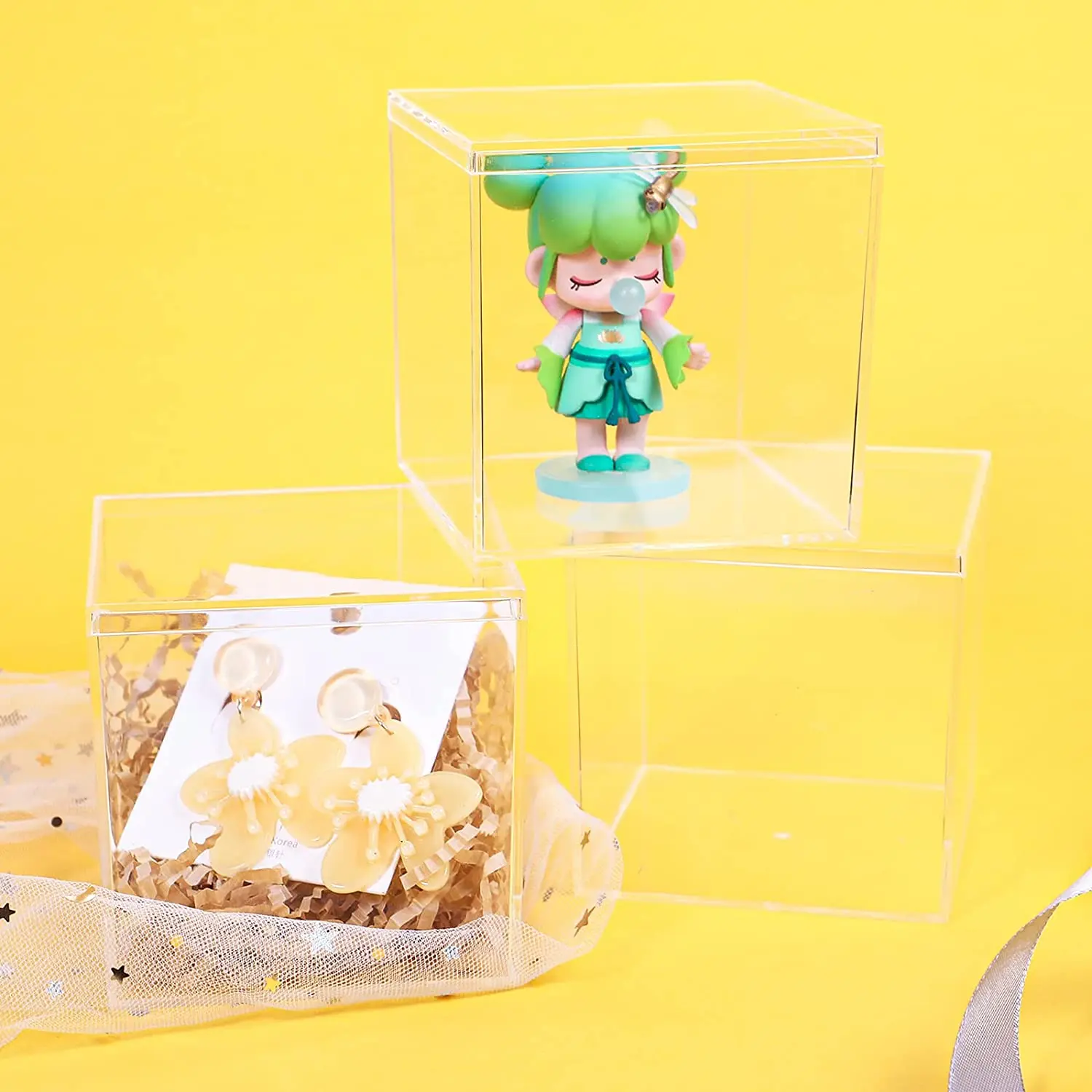 Acrylic Candy Box Custom Clear Plexiglass Acrylic Display Box With Lid