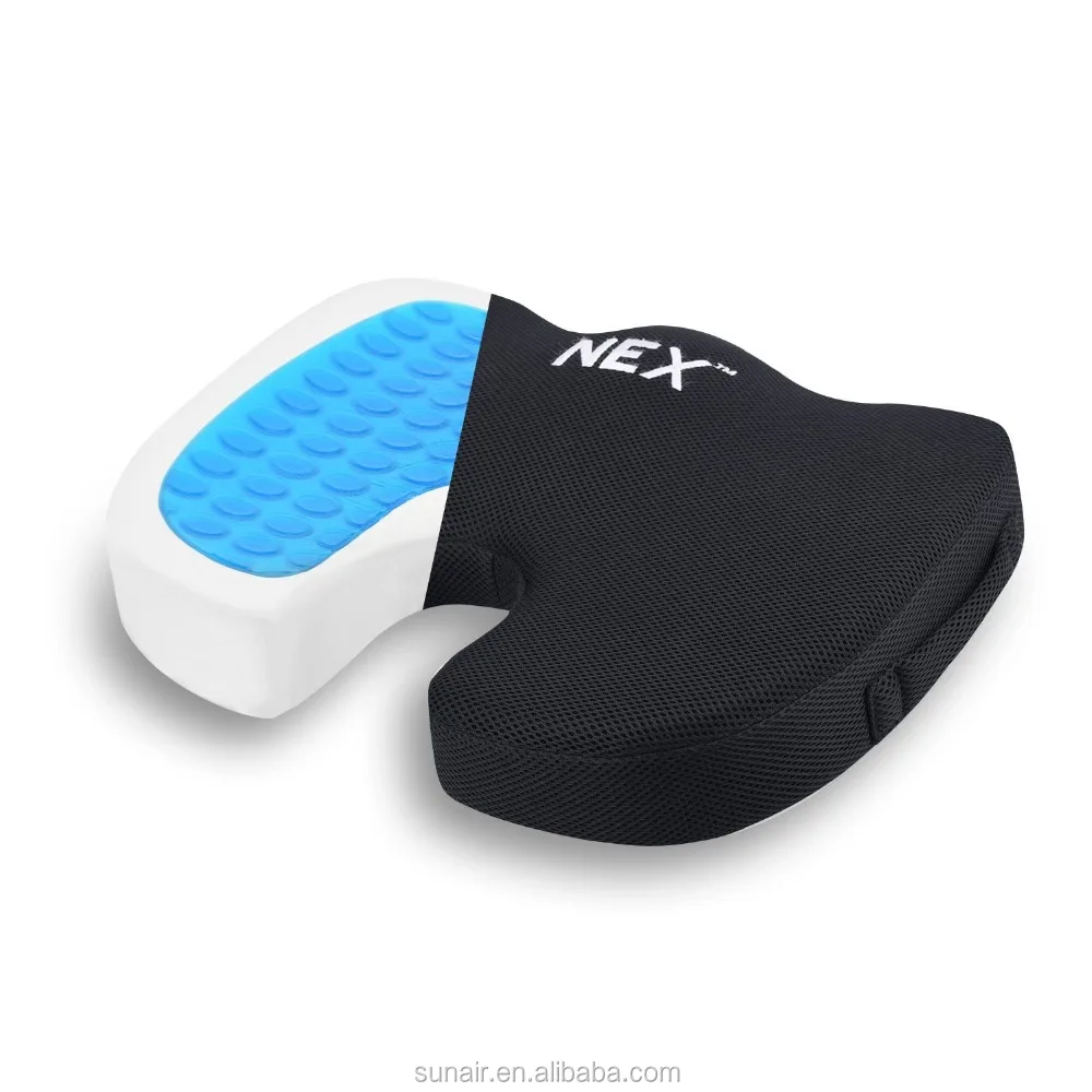 Поддержка образца комфорт нескользящий ортопедический копчик пены памяти гелевая Подушка сиденья для офисного стула и автомобиля
