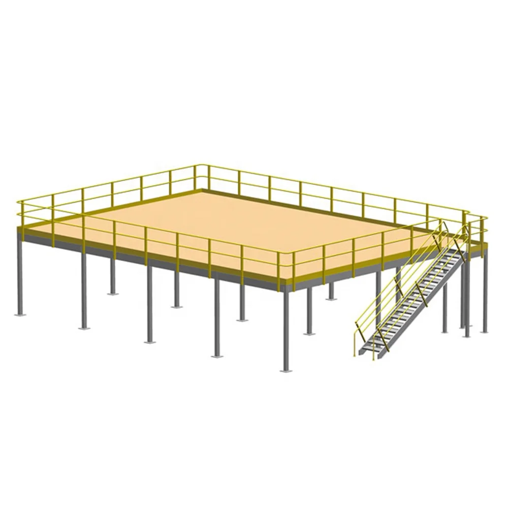 Industrial multi level q235 steel grading mezzanine floor platform