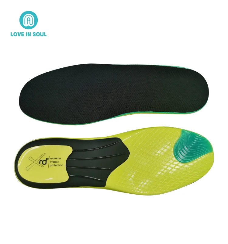 PU Insole Breathable Sports Insoles, Poron Cushioning Shoe Inserts Orthotics Arch Support Insoles for Men Women Free 500 CN;FUJ