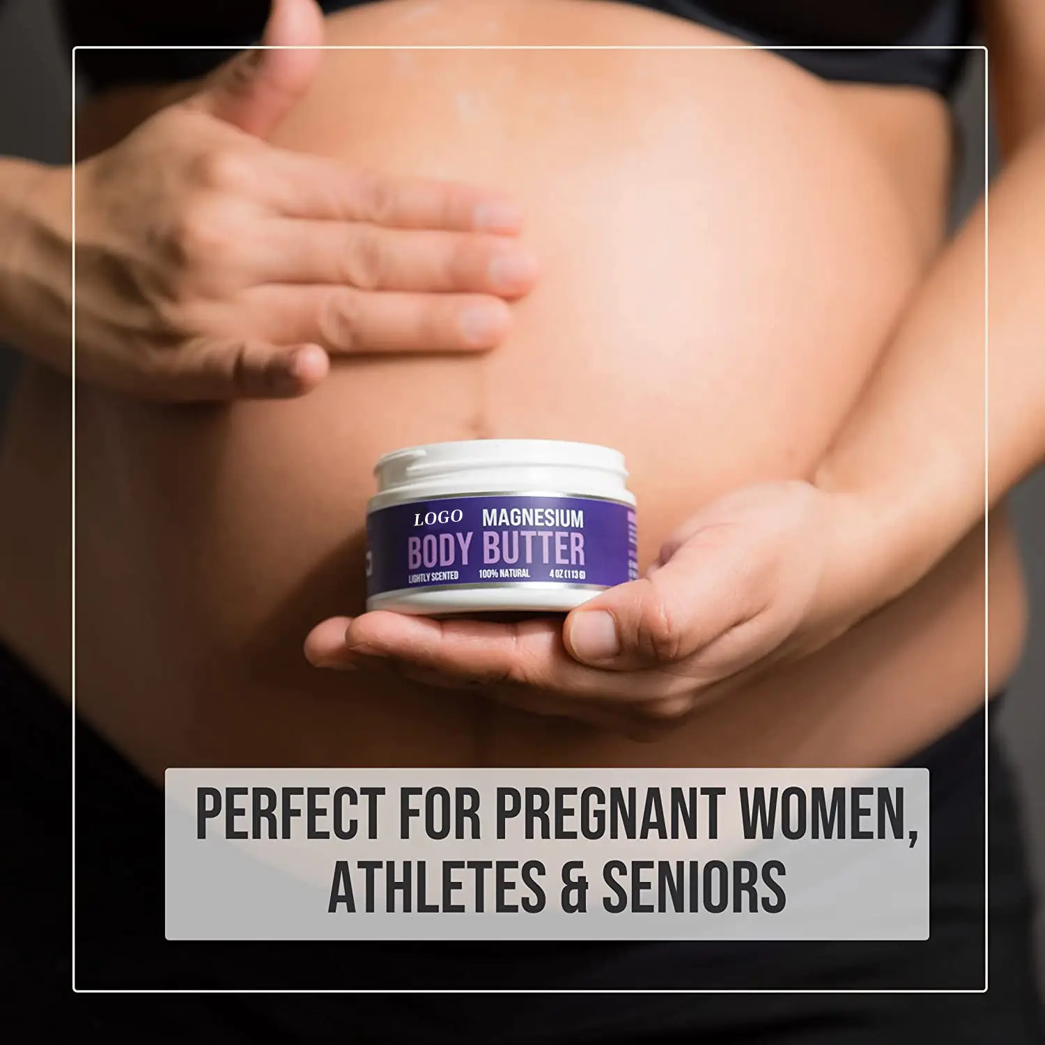 Beauty Private Label Body Lotion Hydrating Calming Relaxing Magnesium Body Butter For Sore Muscle Leg Cramps