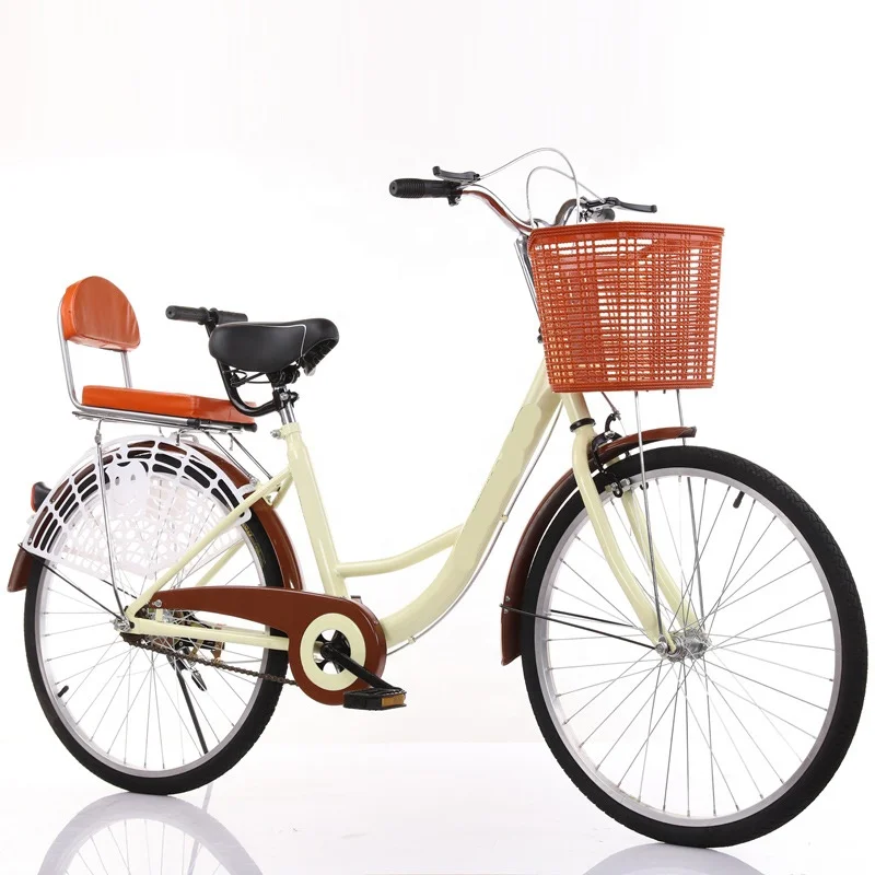 China Green Urban Tour Wheels Rental System Double Seats 26 Inch Variable Speed Cheap Bicycle City Bike Ladies