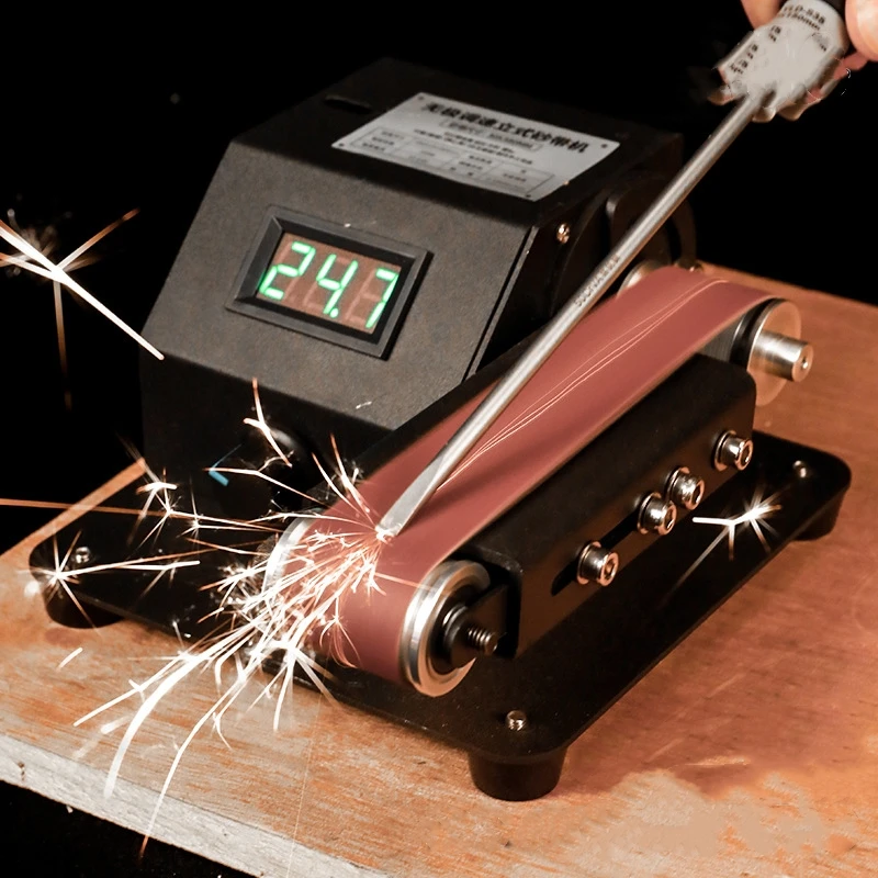Rechargeable Small Belt Sander Lithium Micro Mini Electric Polishing Machine Knife Sharpening Talisman Sandpaper Machine