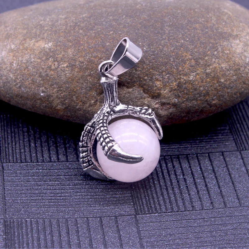 Лидер продаж, исцеляющий кристалл, подвеска в виде когтя орла, круглый шар, подвеска из драгоценных камней, ожерелье для женщин, оптовая продажа