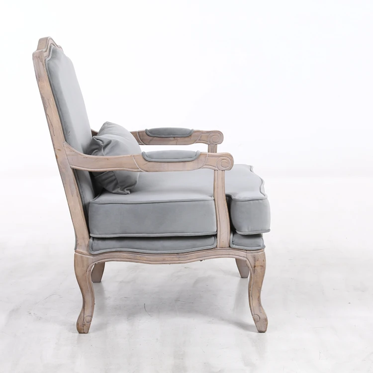Anji Kaseihomeland Wholesale Cheap Comfortable Grey Velvet Public Waiting Leisure Chair Modern