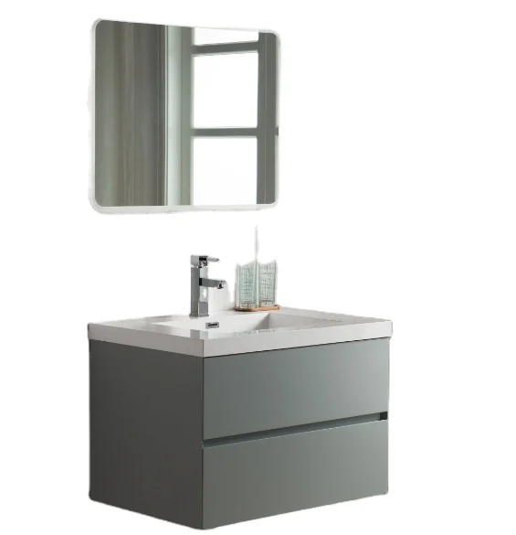 Настенный шкаф матовый синий цвет