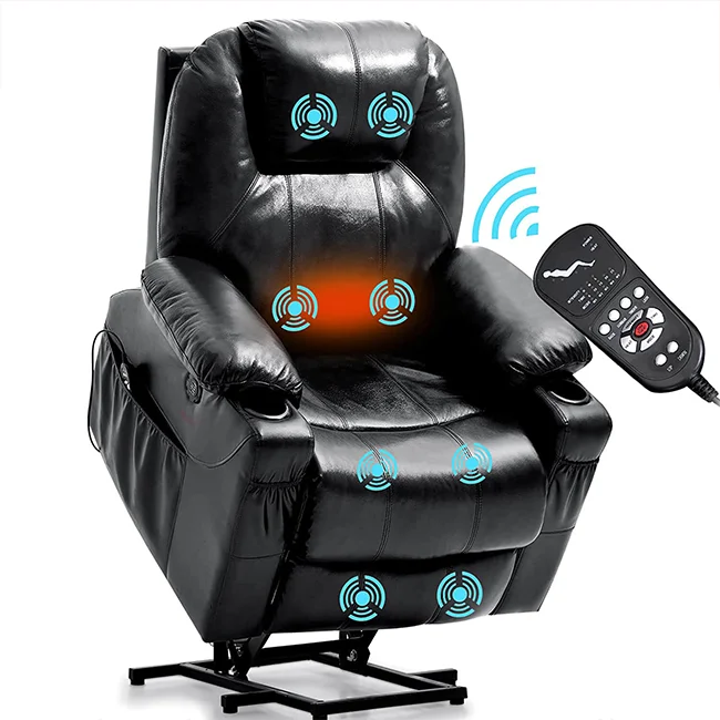 Amazon Wayfair Best Selling Modern Home Power Electric Rise Lift Recliner Single Chair With Heated Massage