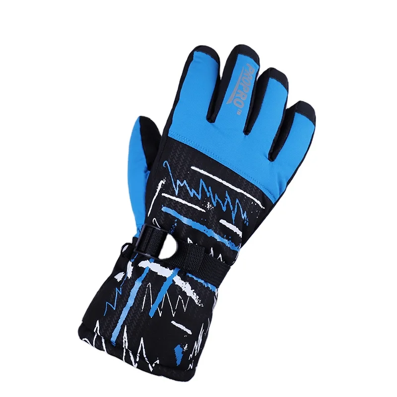 Winter Sports Windproof Waterproof Long Snow Gloves Custom Snowboarding Gloves Men Outdoor Ski and Snowboard Gloves