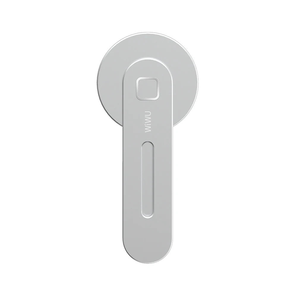 WiWU Portable Magnetic Cell Phone Mount Aluminum Alloy Foldable Laptop Extended Phone Holder Extender Attach to Computer Monitor