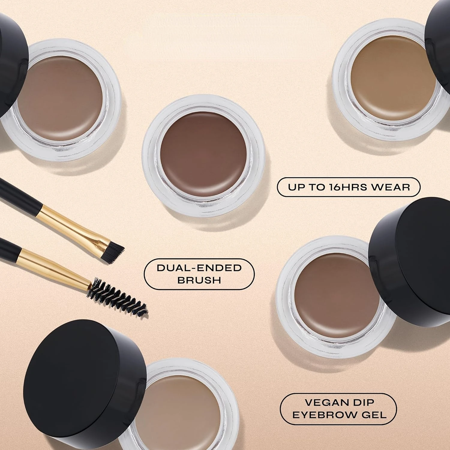 Private Label Makeup Cosmetic Long Lasting Natural Custom Oil Base Wax Waterproof Vegan Custom Eyebrow gel Eyebrow Pomade