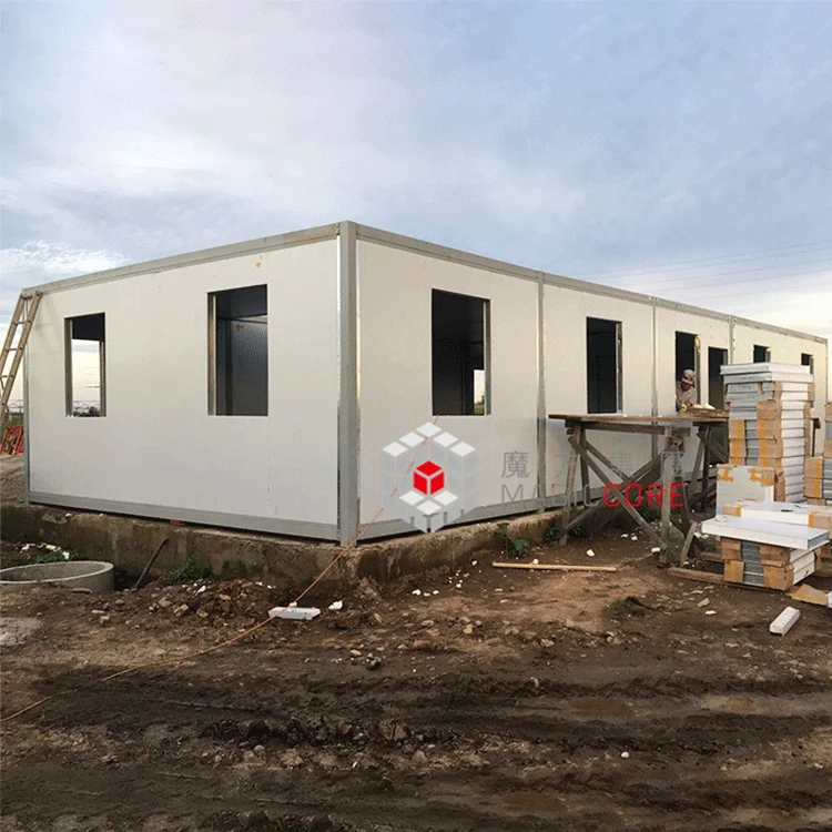 Movable 20ft 40ft temporary container house low price prefabricated house for dormitory,villa,office