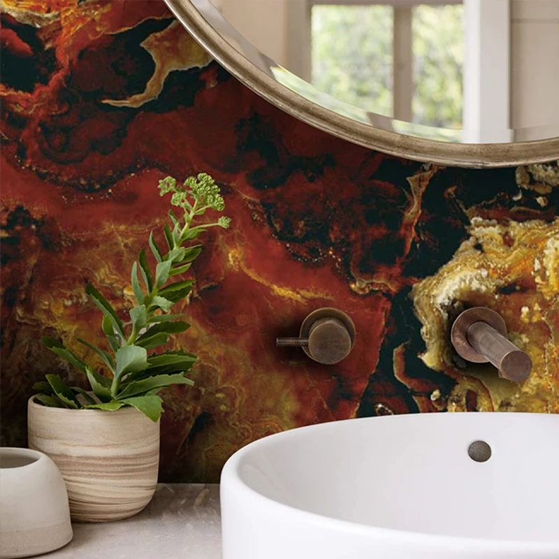 Marble High Glossy PVC Wall Panel Foam Wall Sticker Marble Surface for Wall Decoration